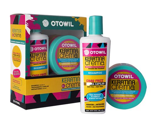 Combo Otowil Keratina Shampoo 250ml + Tratamiento Intensivo Capilar 250ml
