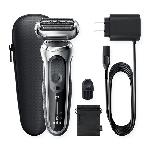 Afeitadora Braun Serie 7, S1000 Plateada