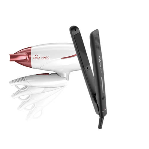 Combo Gama Secador Eolic Mini + Plancha Alais Shine Ceramic