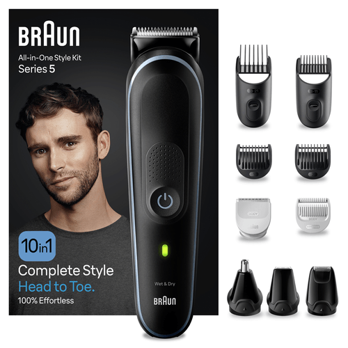 Corta Pelos Serie 5, 5445 Negro con Azul