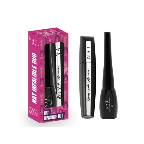 Combo Nat Infalible Dúo Delineador Líquido + Máscara de Pestañas