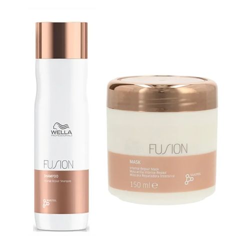 Combo Wella Fusion Shampoo 250ml + Mask 150ml