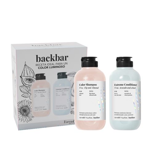 Combo Farmavita Back Bar Color Extreme Shampoo 250ml + Acond. 250ml
