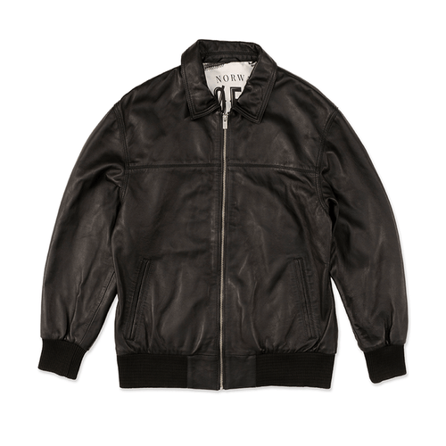 Chaqueta de Cuero Negra Boffel - Viken