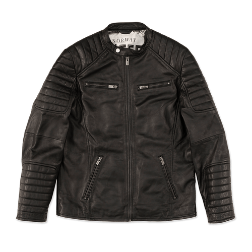 Chaqueta de Cuero Negra Boffel - Oslo