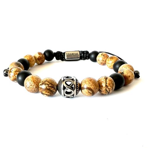 Pulsera de Piedra y accesorio de acero