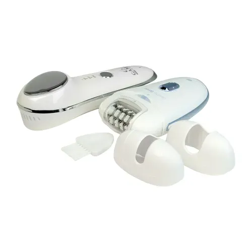 Combo Gama Masajeador Facial Calor y Frío + Depiladora Skin Pro Sense