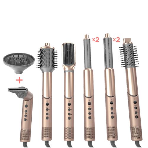 Cepillo secador uniQ RADIANT Multistyler (9 Accesorios)